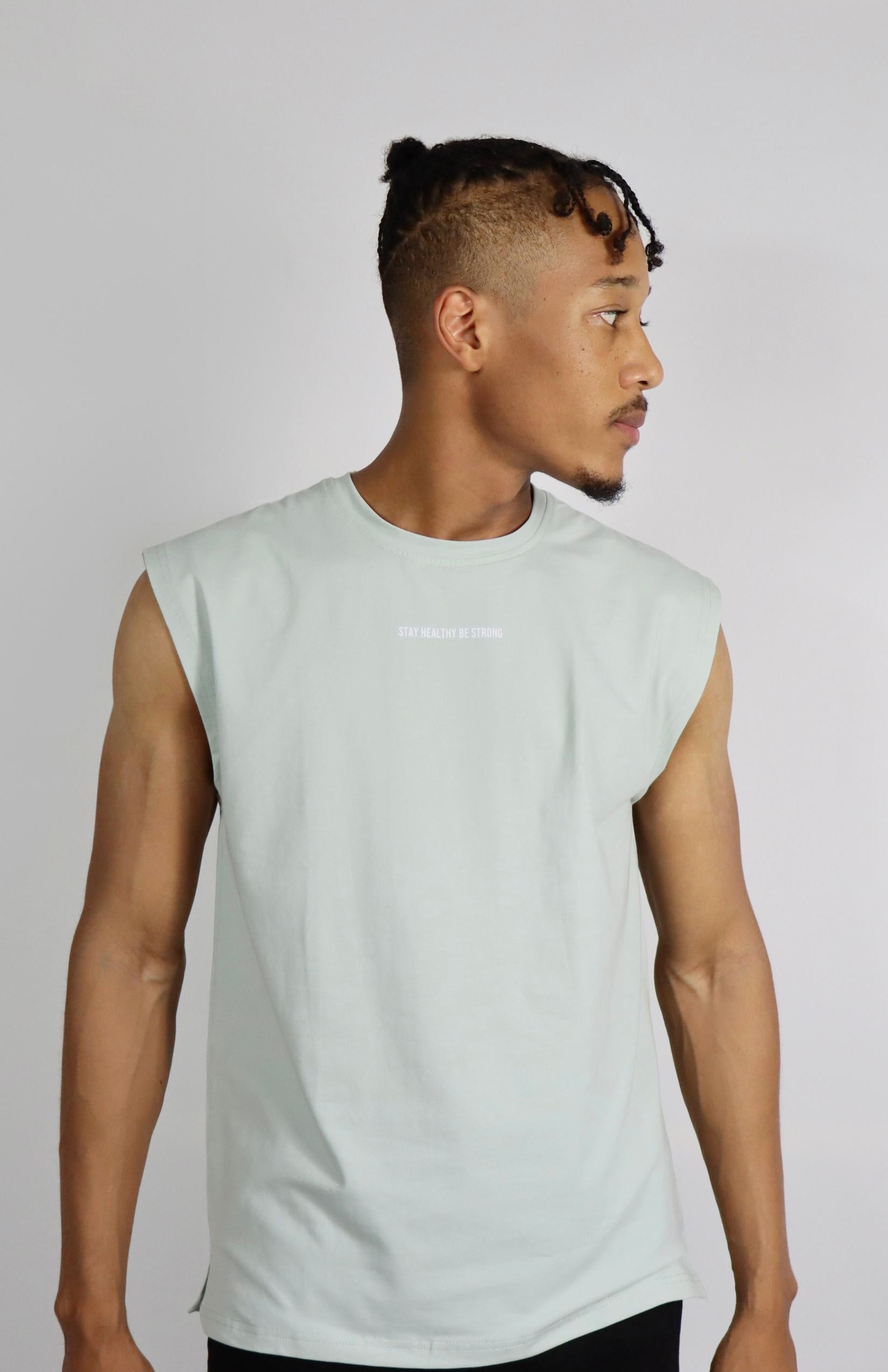 light green oversized cutoff