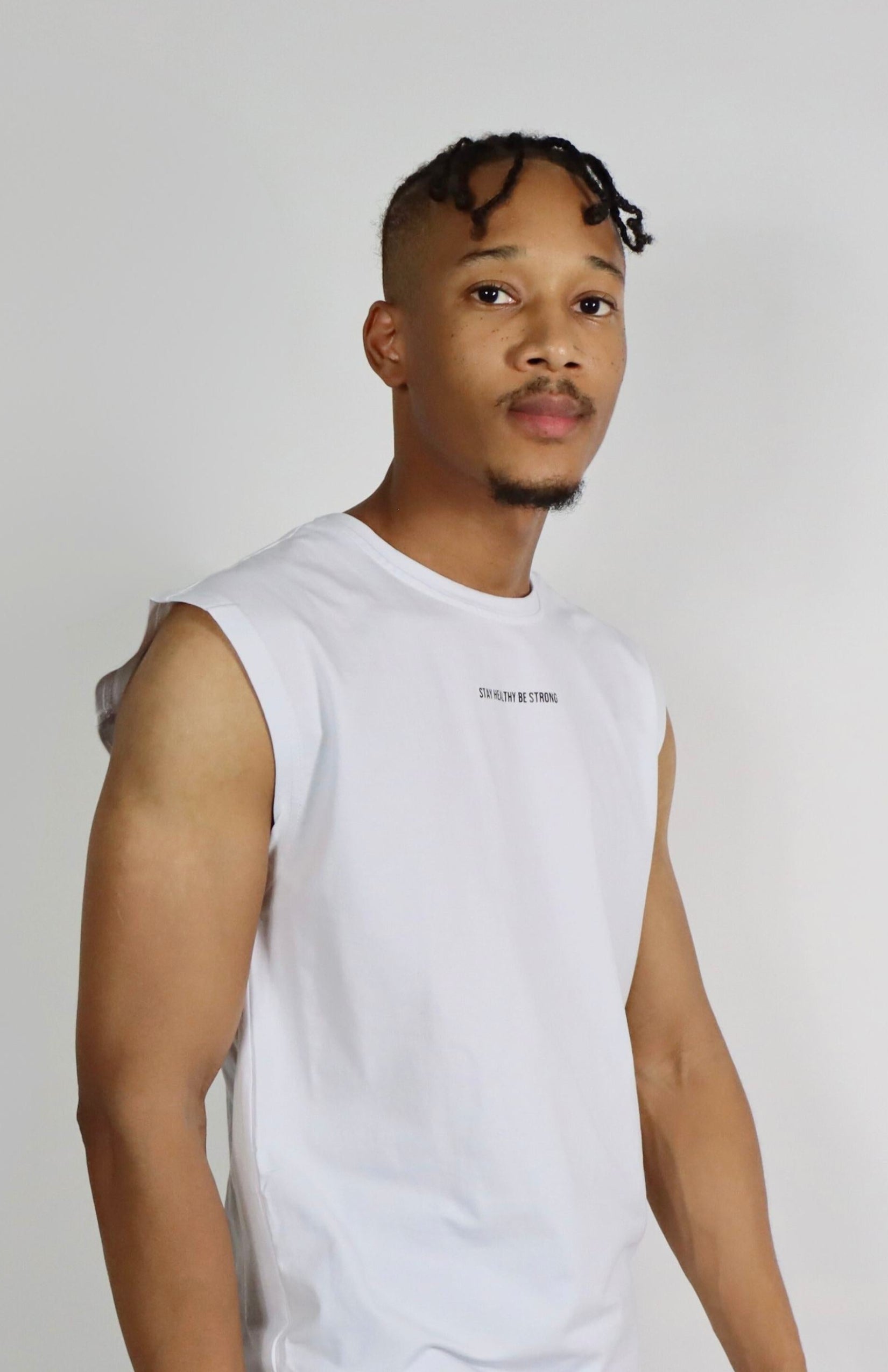 white oversized cutoff