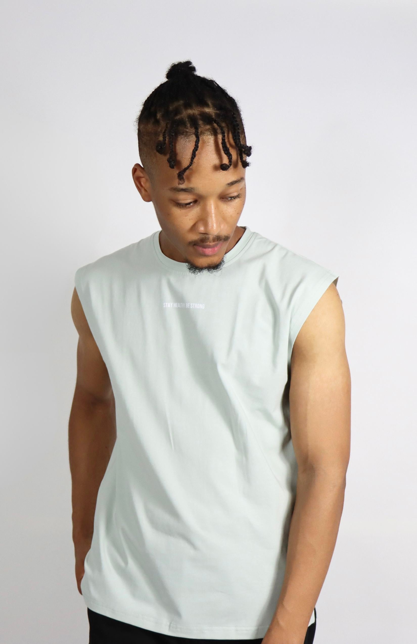 light green oversized cutoff
