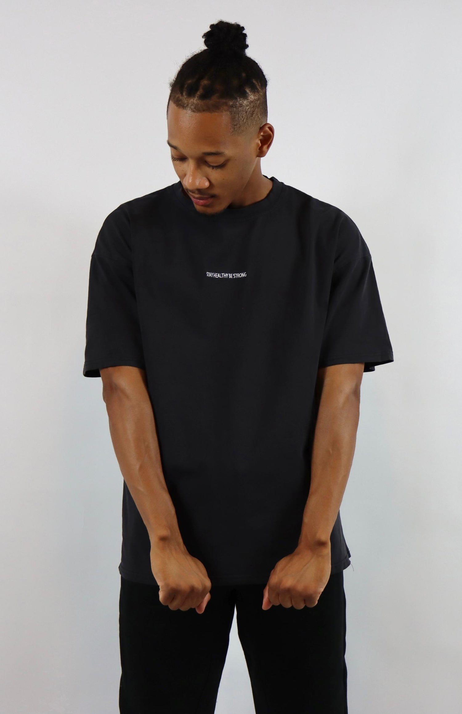 Faded black oversized T-shirt
