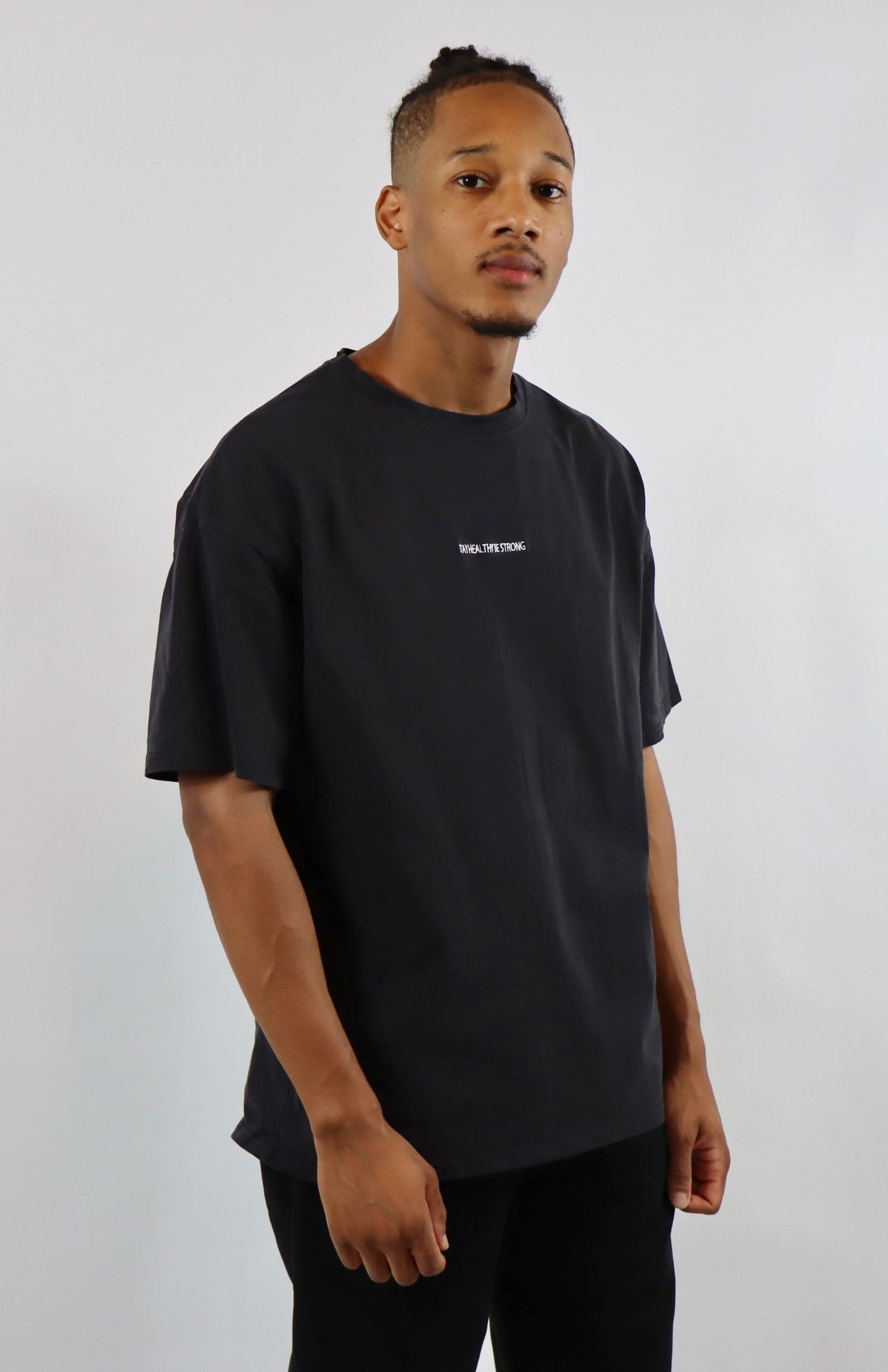 Faded black oversized T-shirt