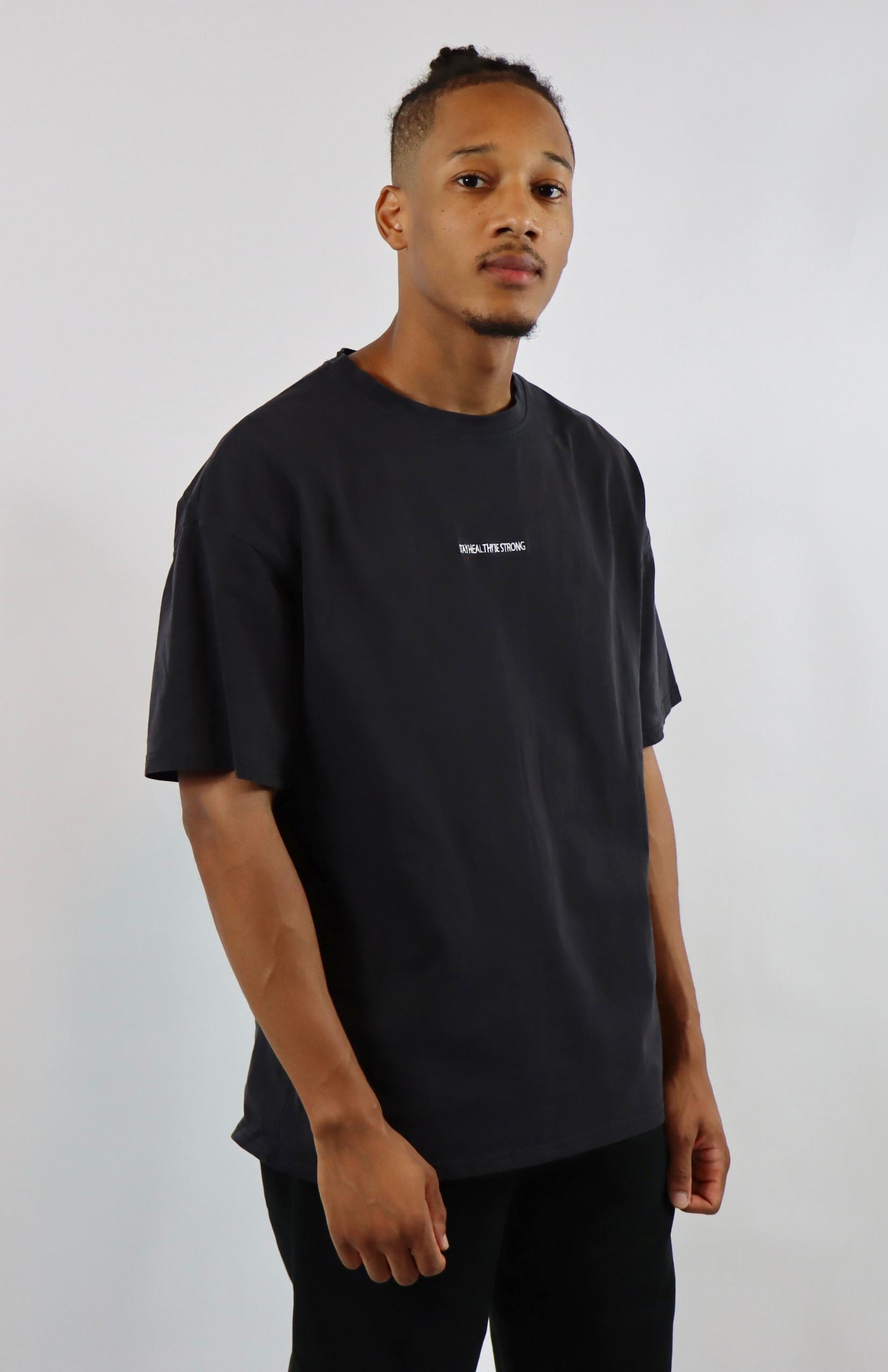Faded black oversized T-shirt