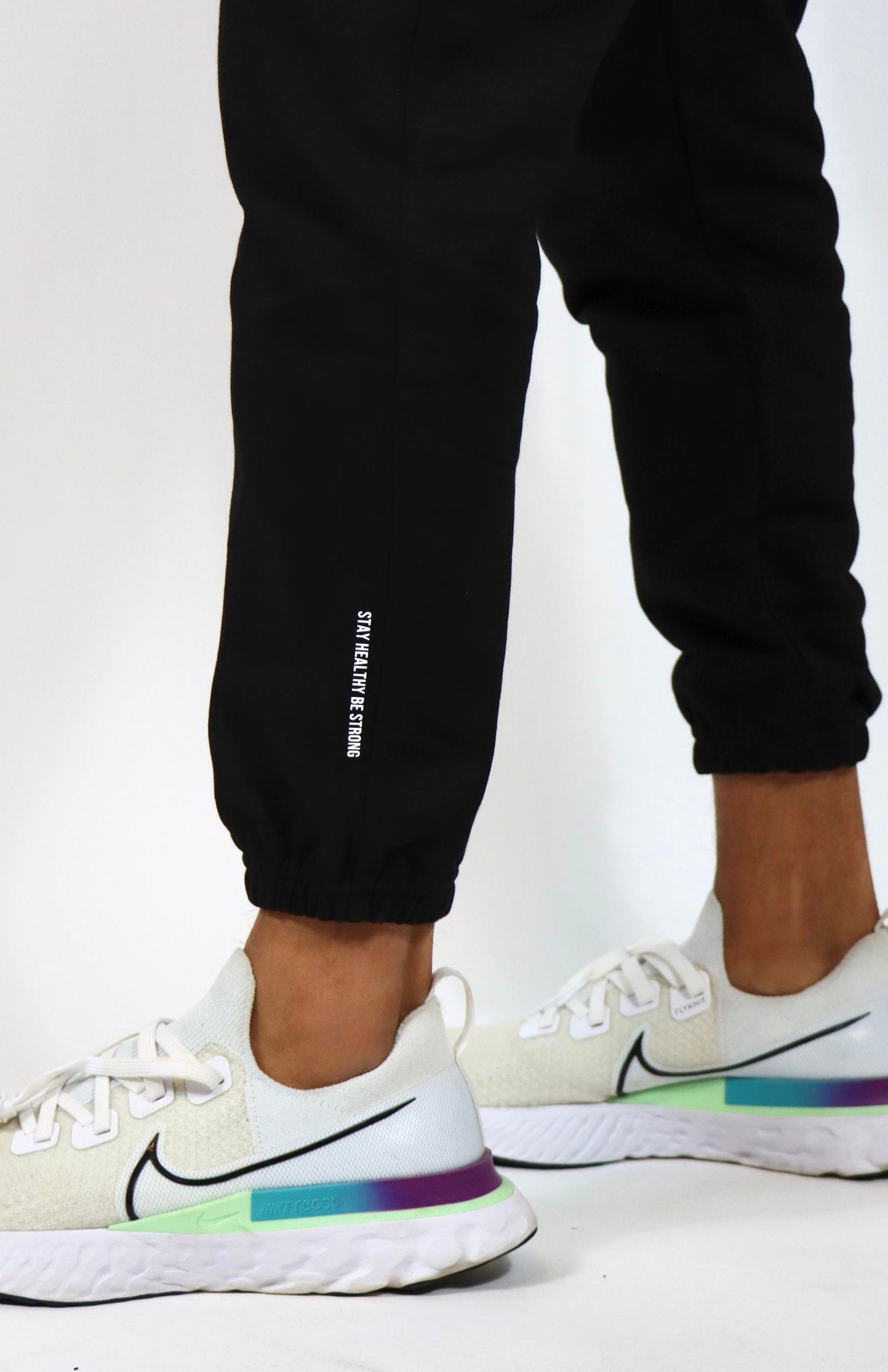 Black french terry oversized joggers