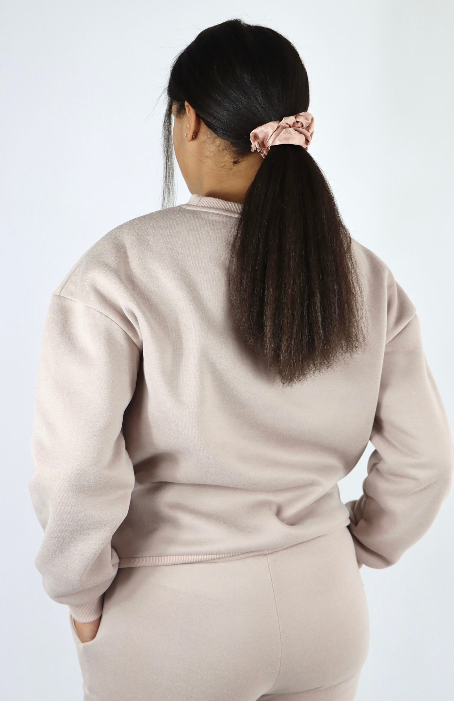 Khaki crewneck sweatshirt