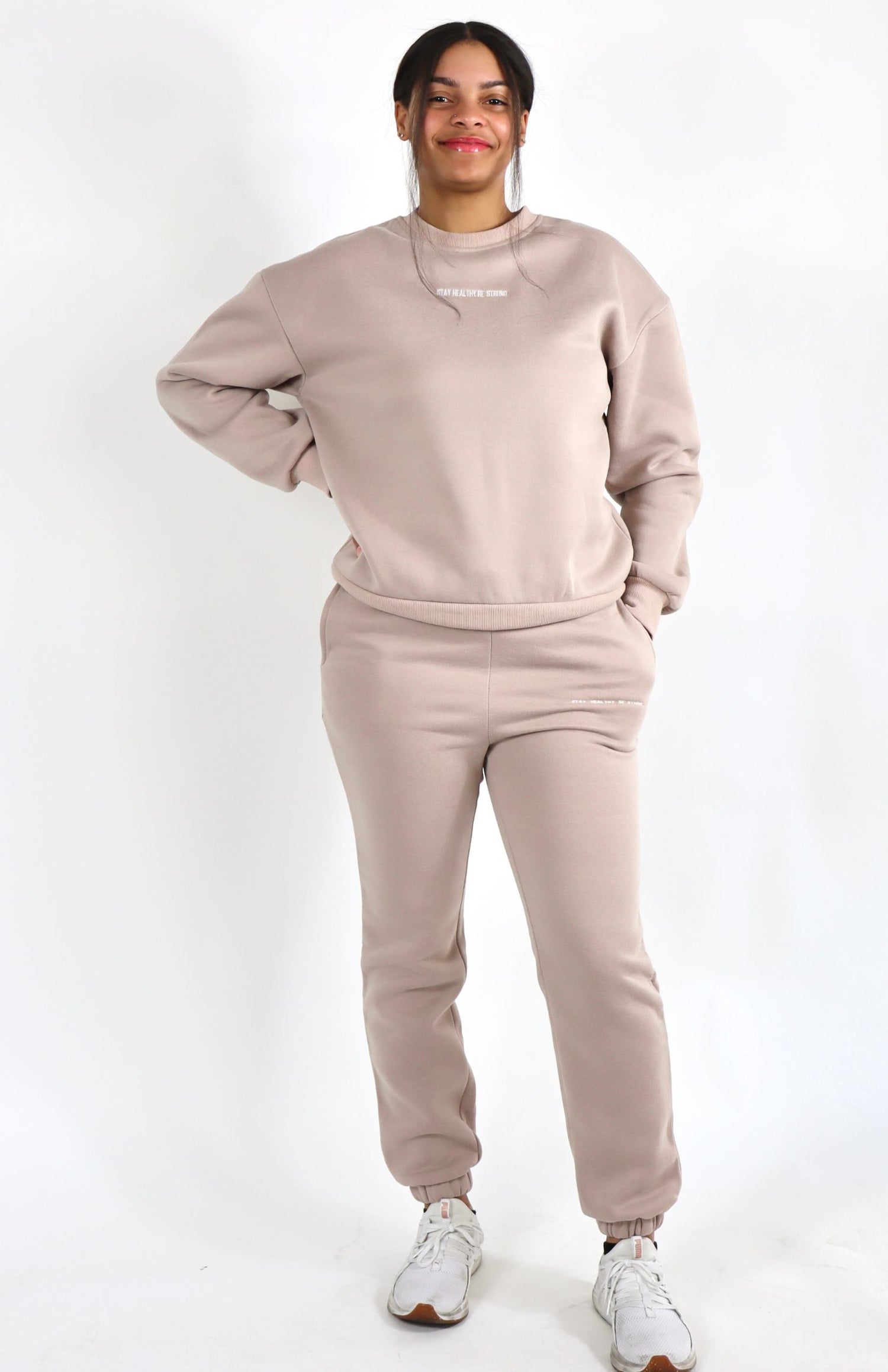 Khaki gray oversized jogger