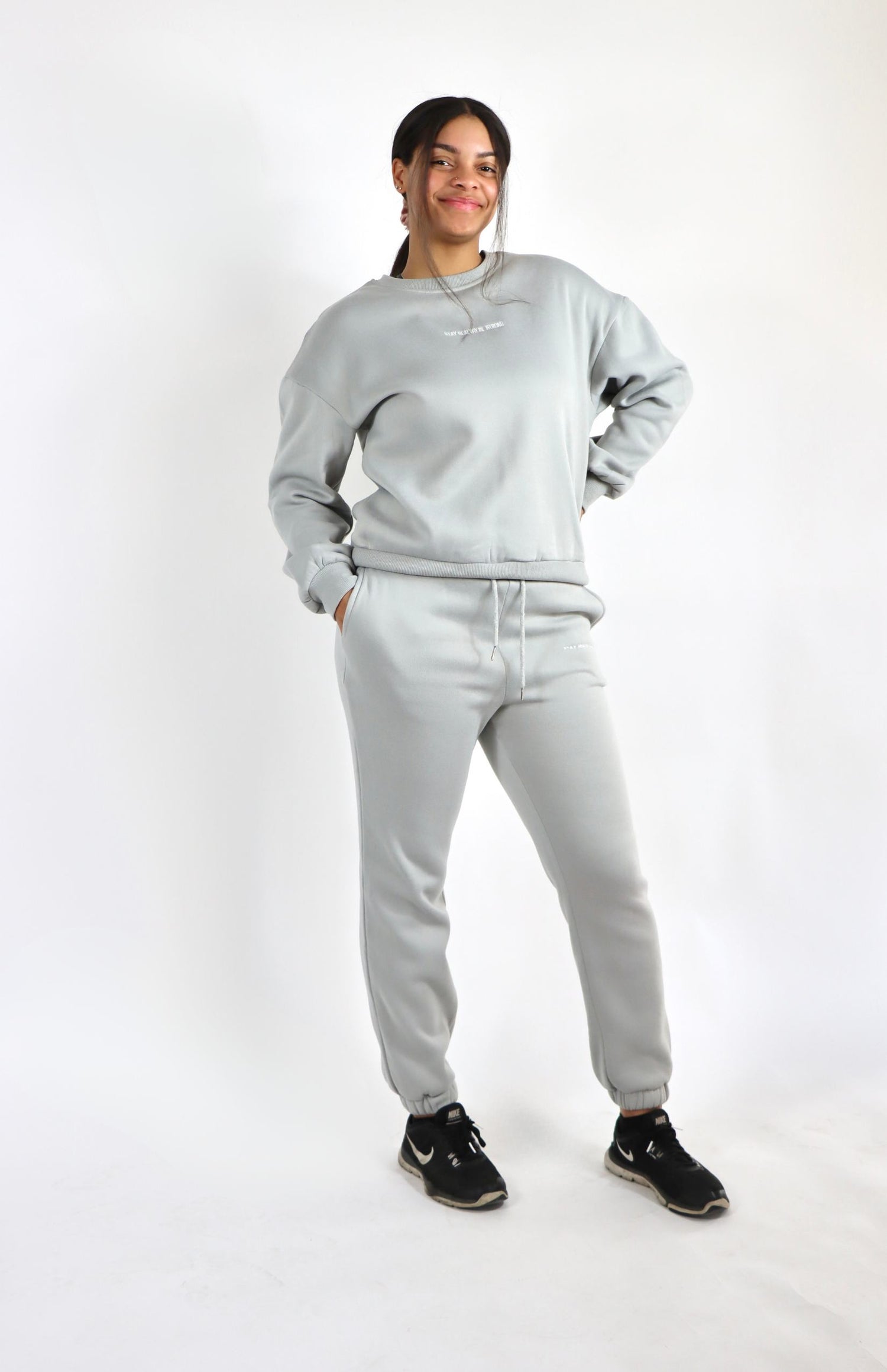 Light gray oversized jogger