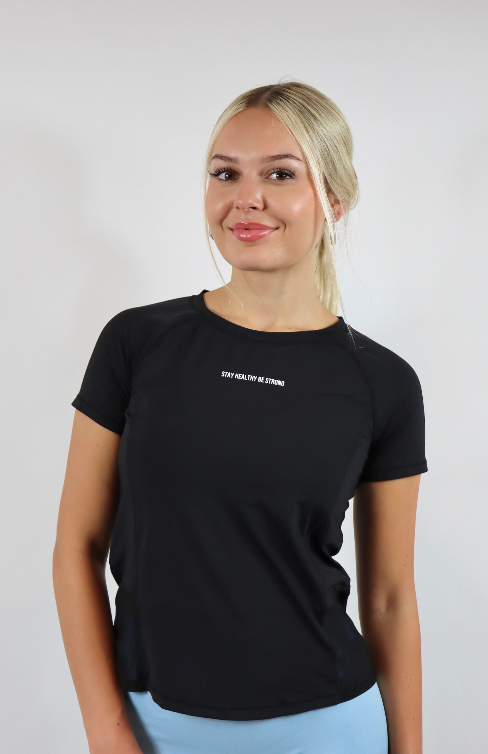 Black mesh training T-Shirt