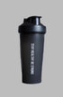 Black shaker bottle