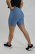 Blue crossover cycling shorts