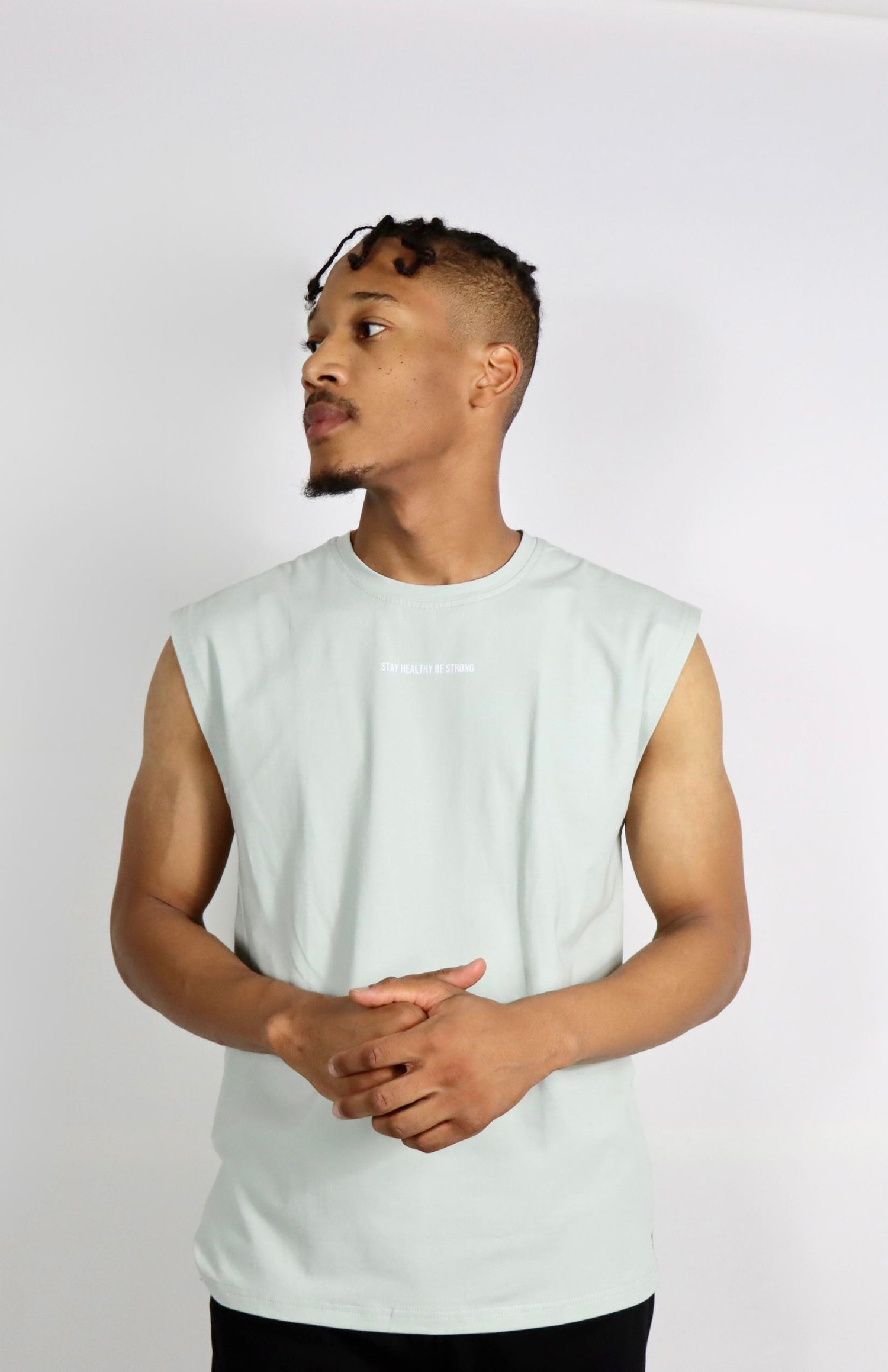 light green oversized cutoff