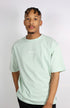 light green oversized tee