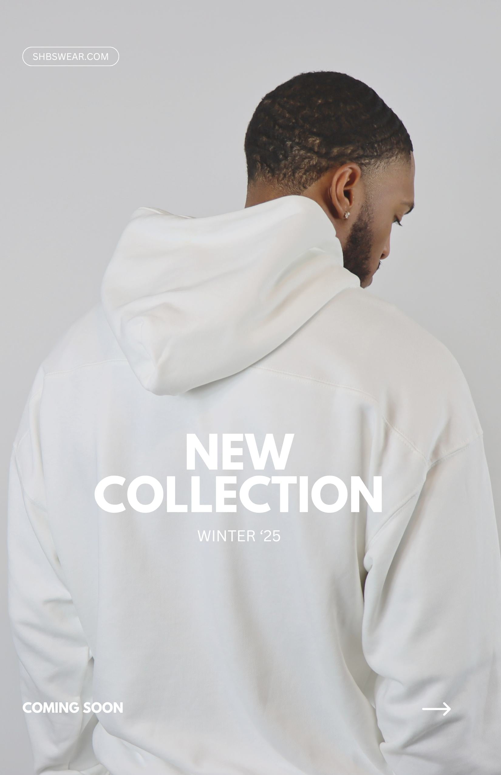 White pullover hoodie