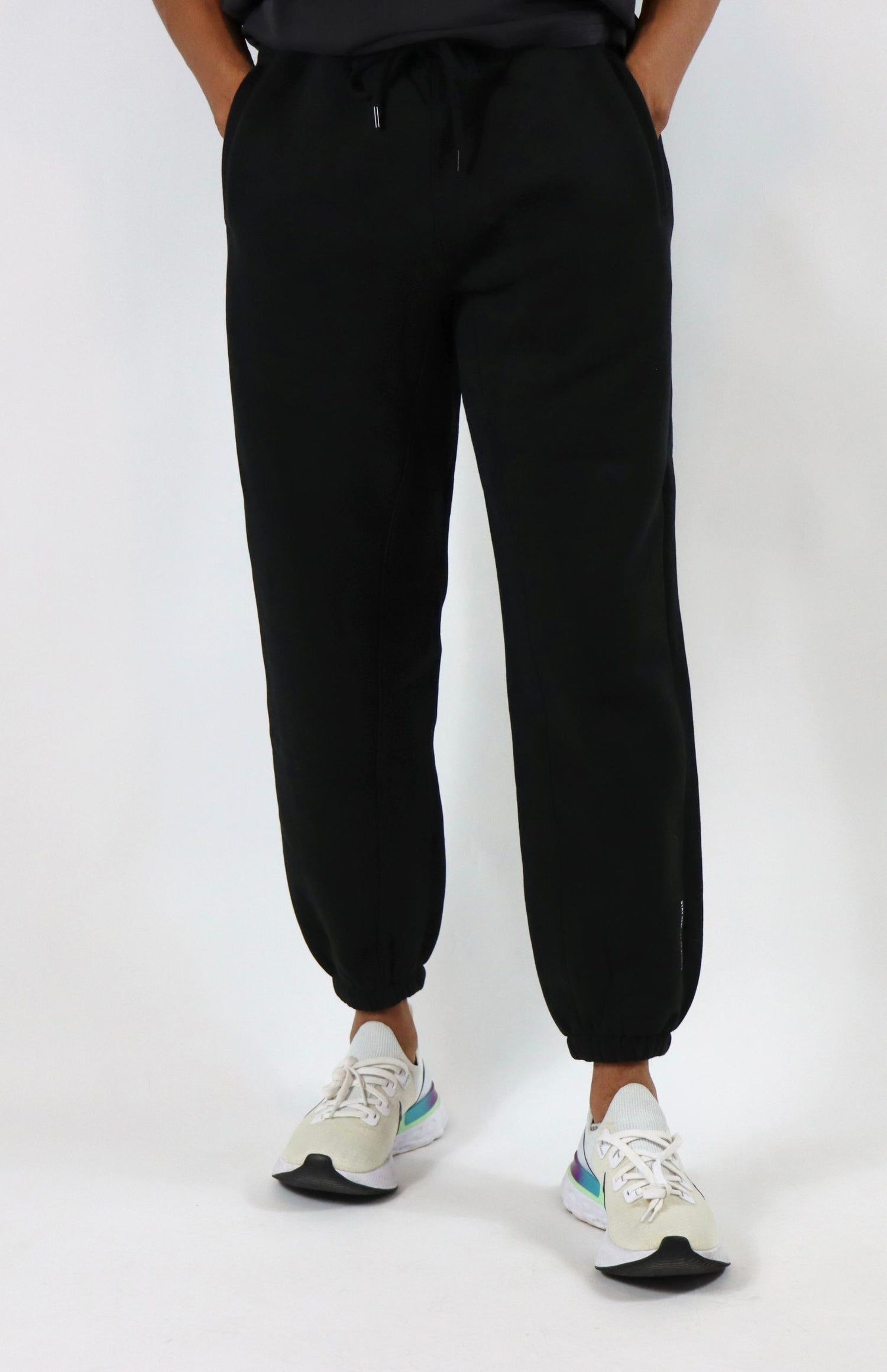 Black oversized sweatpants