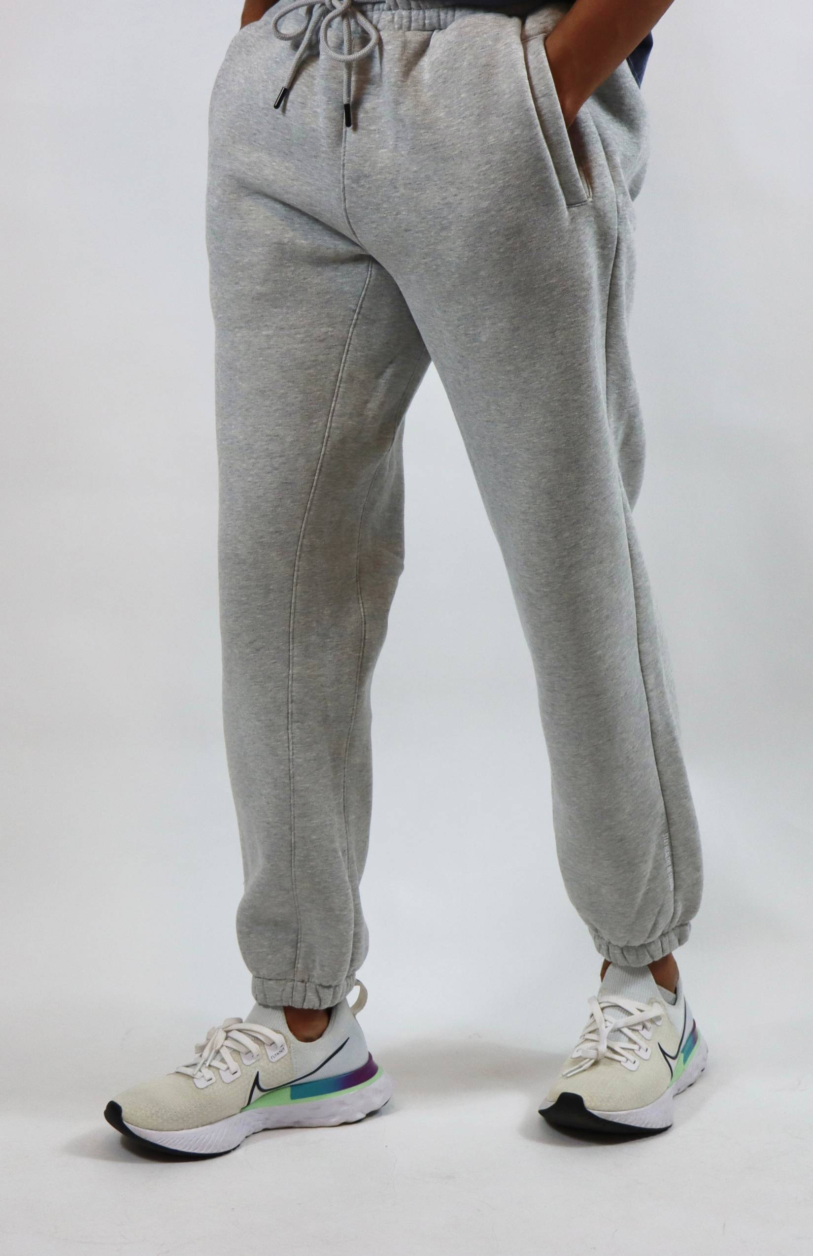 Light gray oversized sweatpants