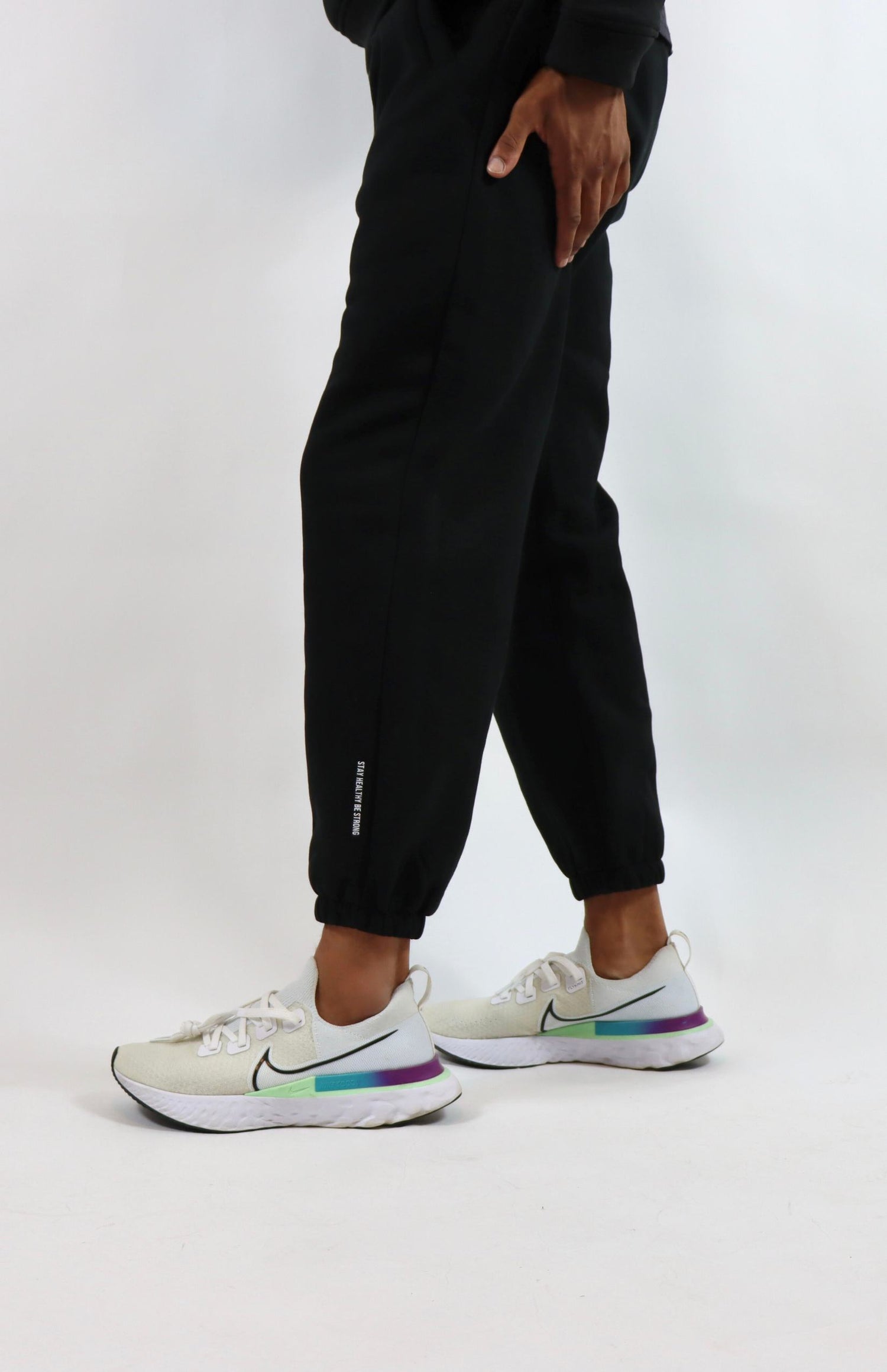 Black oversized sweatpants