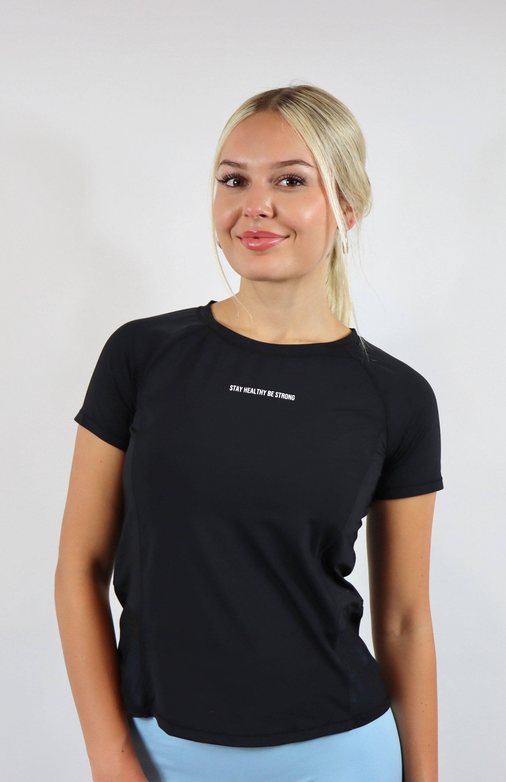 Black mesh training T-Shirt